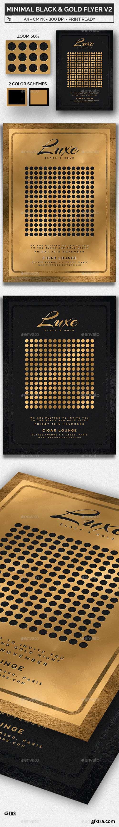 GR - Minimal Black and Gold Flyer Template V2 20437567