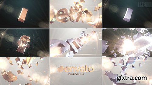 Videohive 3D Gold And Silver Shatter Logo 7201971