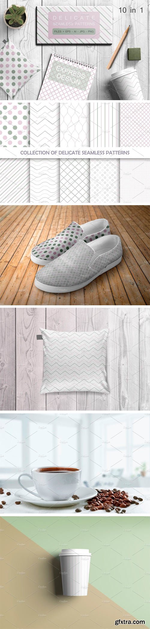 Delicate Seamless Vector Patterns 1682712