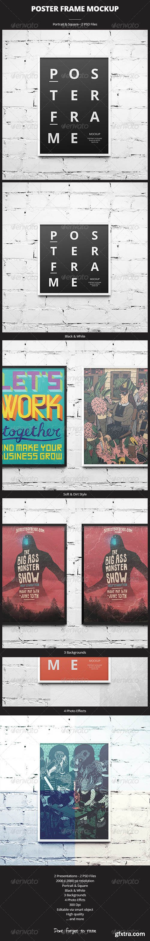 Graphicriver Poster Frame Mockup 8566263