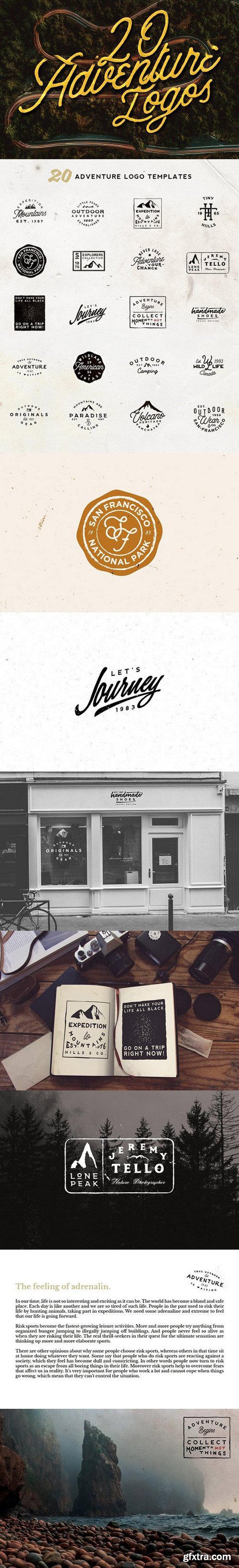 CM - 20 Adventure Logos Set 1656499