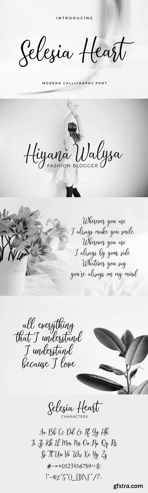 Fontbundles - Selesia Heart Script Font 31302