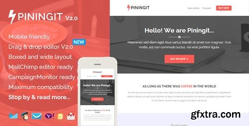 ThemeForest - Piningit v2.0 - Responsive Email with Template Builder - 8933480