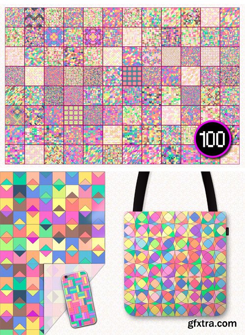 Vector BIG Seamless Patterns SET M 1682127