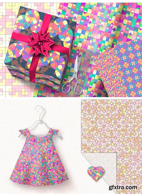 Vector BIG Seamless Patterns SET M 1682127