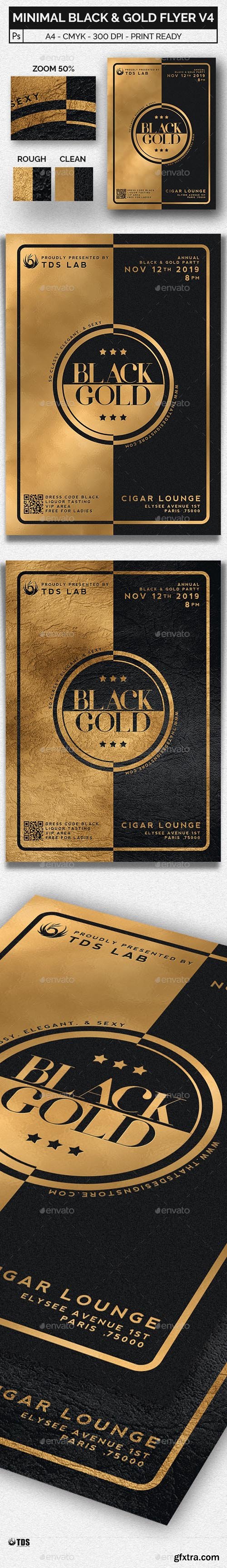GR - Minimal Black and Gold Flyer Template V4 20465471