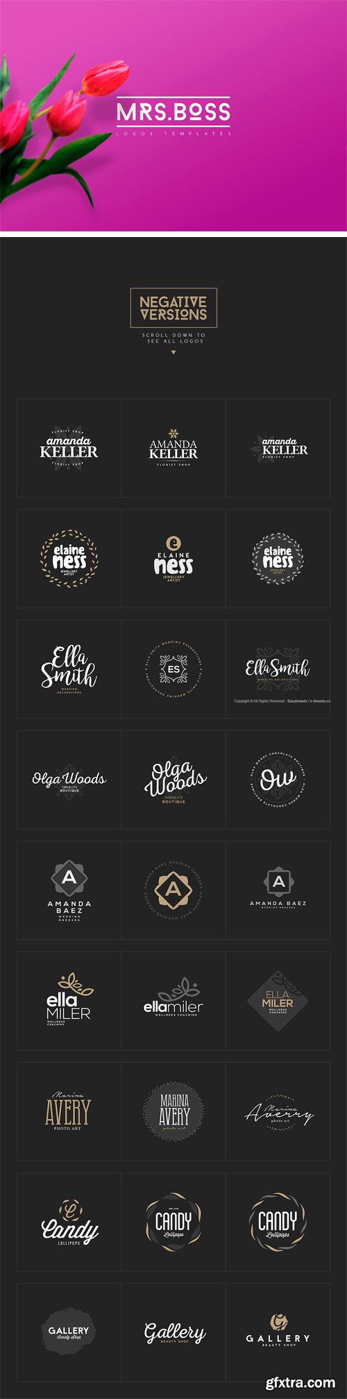 CM - Mrs. Boss Logos Templates 1709349