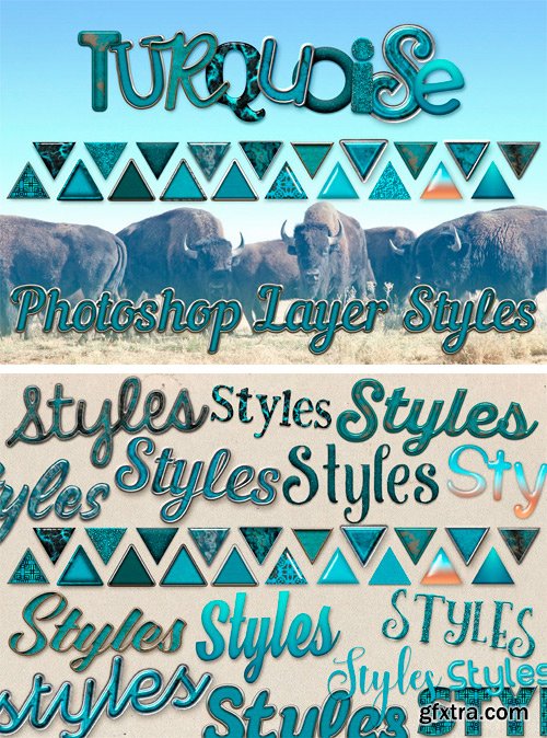 CM - 20 Turquoise Photoshop Layer Styles 1708077
