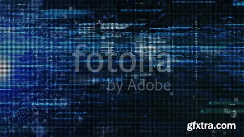 Digital matrix particles grid virtual reality abstract cyber space environment background Digital matrix particles grid virtual reality abstract cyber space environment background