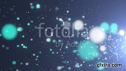 Blue particles flowing from right to left Blue particles flowing from right to left