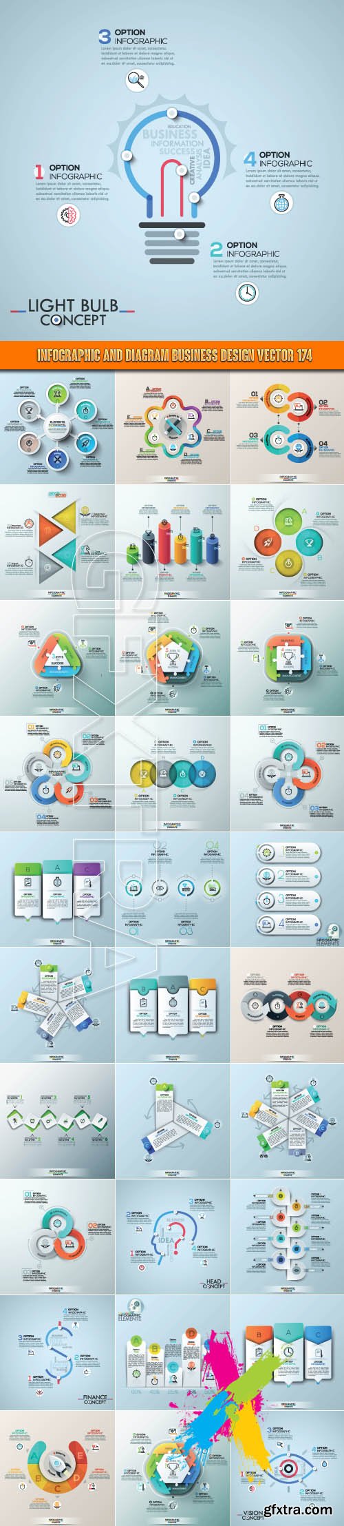 Infographic and diagram business design vector 174