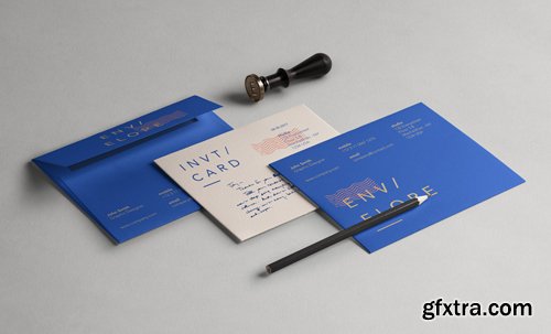 Psd Invitation Card Envelope Mockup Psd Invitation Card Envelope Mockup