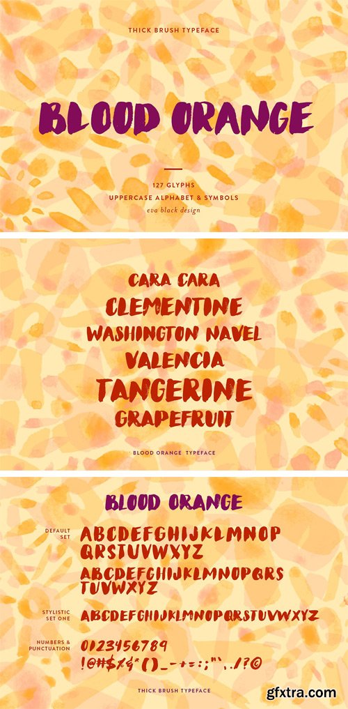 CM - Blood Orange Brush Font 1722442