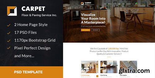 ThemeForest - CARPET - Flooring, Paving & Tiling PSD Template 20036017