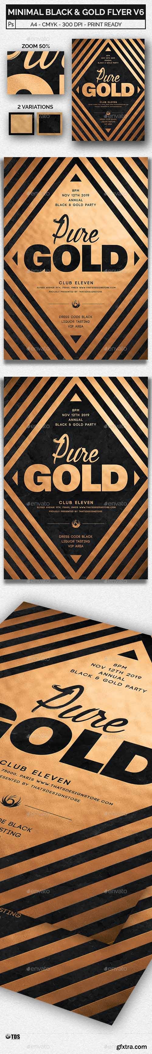 GR - Minimal Black and Gold Flyer Template V6 20480685