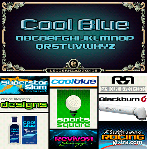 LHF Cool Blue Font Family