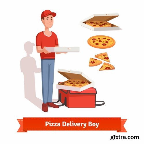 Cartoon image of different professions infographics businessman 2-25 Eps