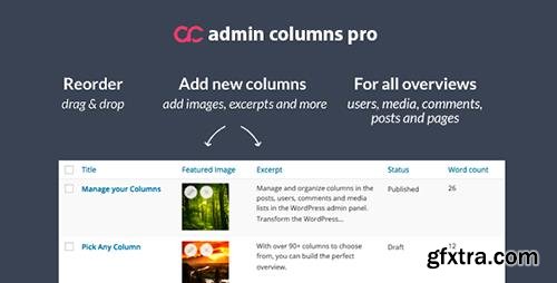 Admin Columns Pro v4.0.8 - WordPress Columns Manager