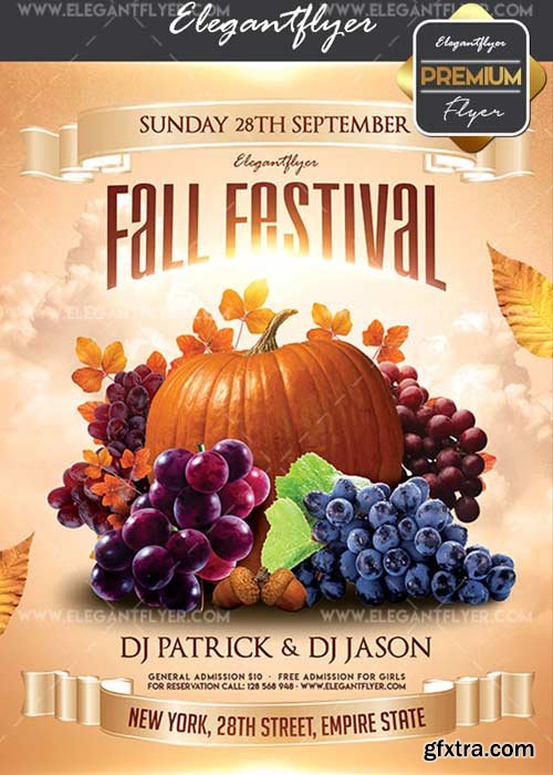 Fall Festival V10 Flyer PSD Template + Facebook Cover