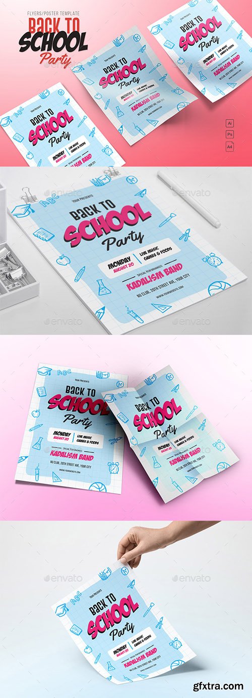 GR - Back to School Party Flyers 20491273 GR - Back to School Party Flyers 20491273