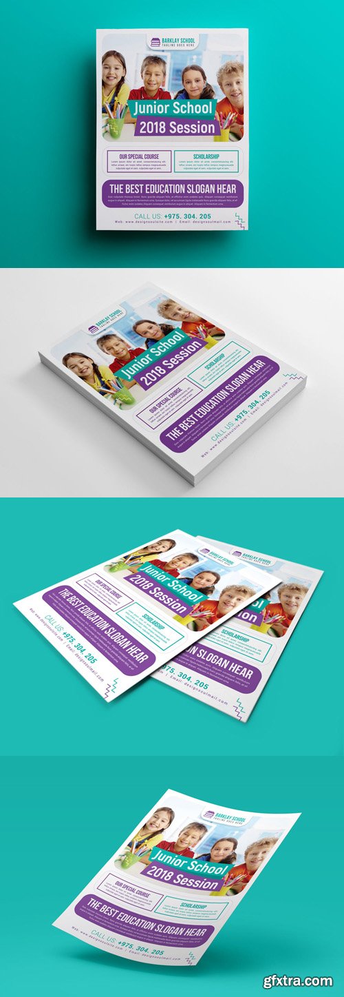 School Flyer PSD