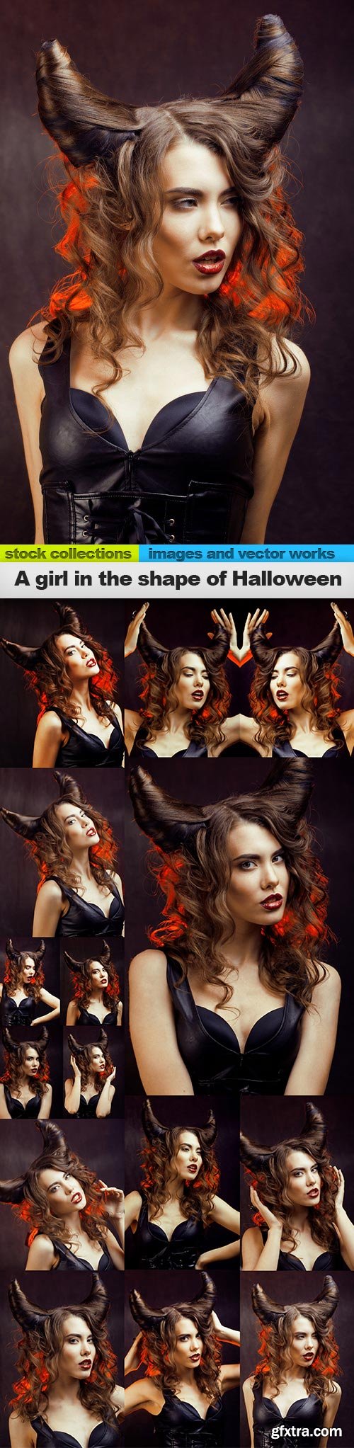 A girl in the shape of Halloween, 15 x UHQ JPEG