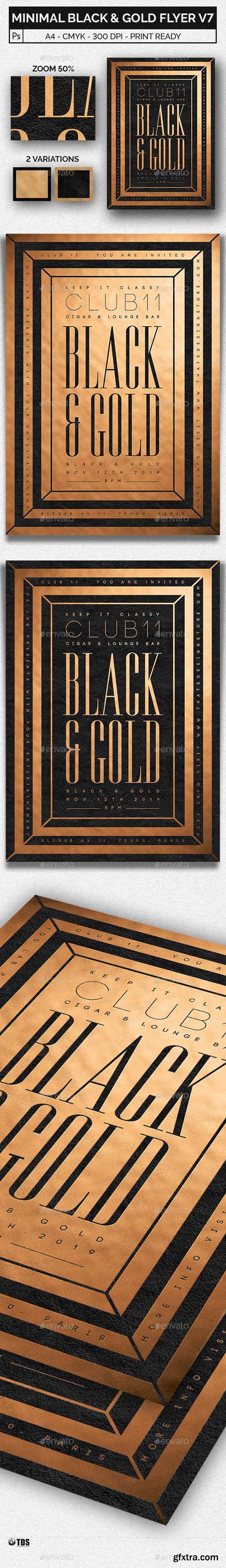 GR - Minimal Black and Gold Flyer Template V7 20498374