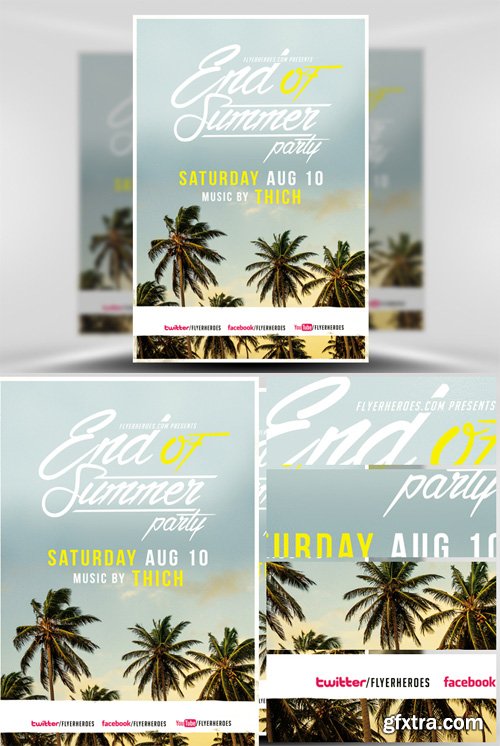 End of Summer Flyer Template V2 End of Summer Flyer Template V2
