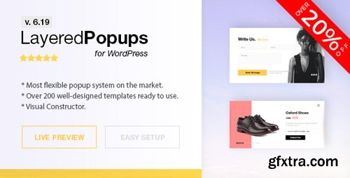 CodeCanyon - Popup Plugin for WordPress - Layered Popups v6.18 - 5978263
