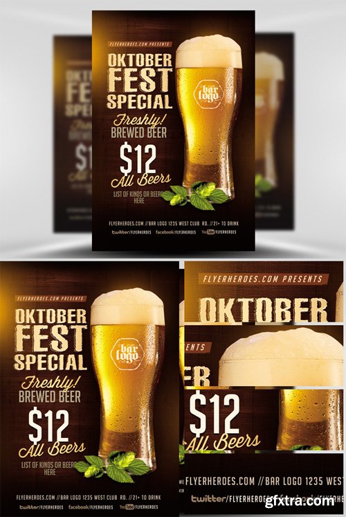 OktoberFest Drink Flyer Template V1