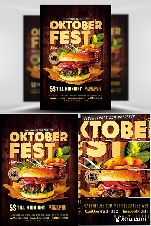 OktoberFest Food Flyer Template V4