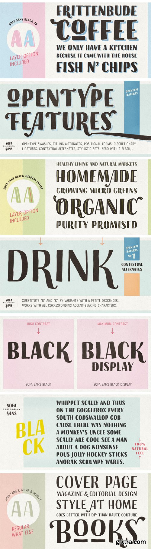 Sofa Sans Hand Font Family