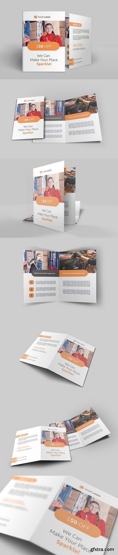CM - Cleaning Services Bi-Fold Brochure 1697642