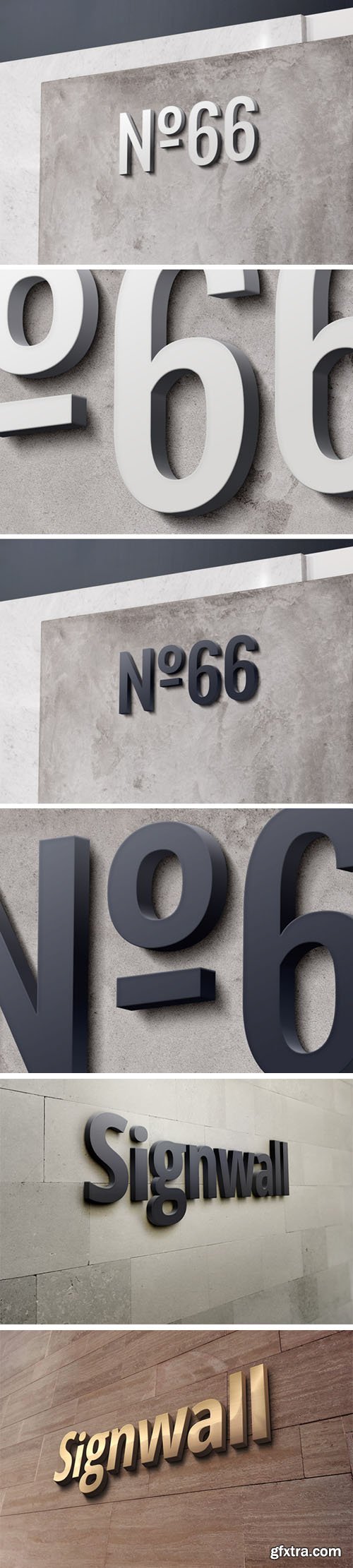 PSD Mock-Ups - 3D Wall Logo Bundle 2017 PSD Mock-Ups - 3D Wall Logo Bundle 2017