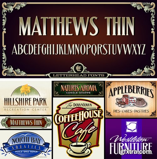 Download LHF Matthews Thin Font » GFxtra