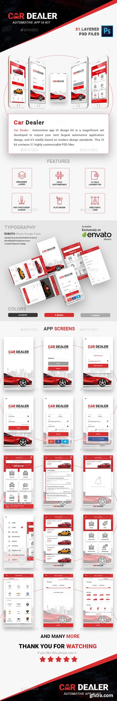 GR - Car Dealer - Automotive App UI Kit 20498744 GR - Car Dealer - Automotive App UI Kit 20498744