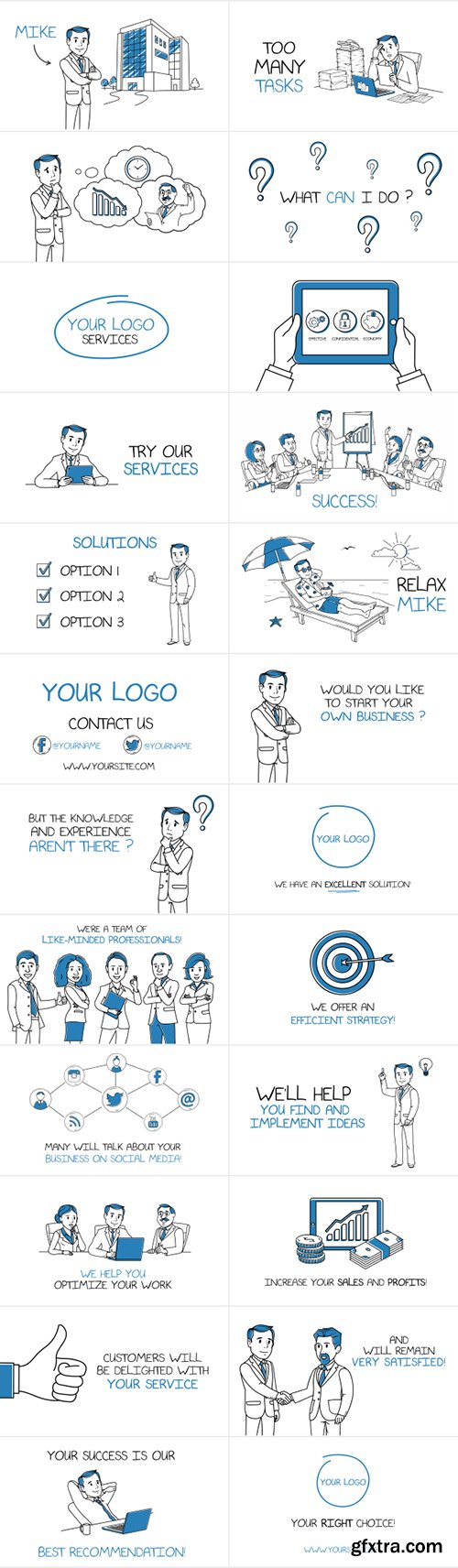 Videohive Whiteboard Promo Kit 19307659