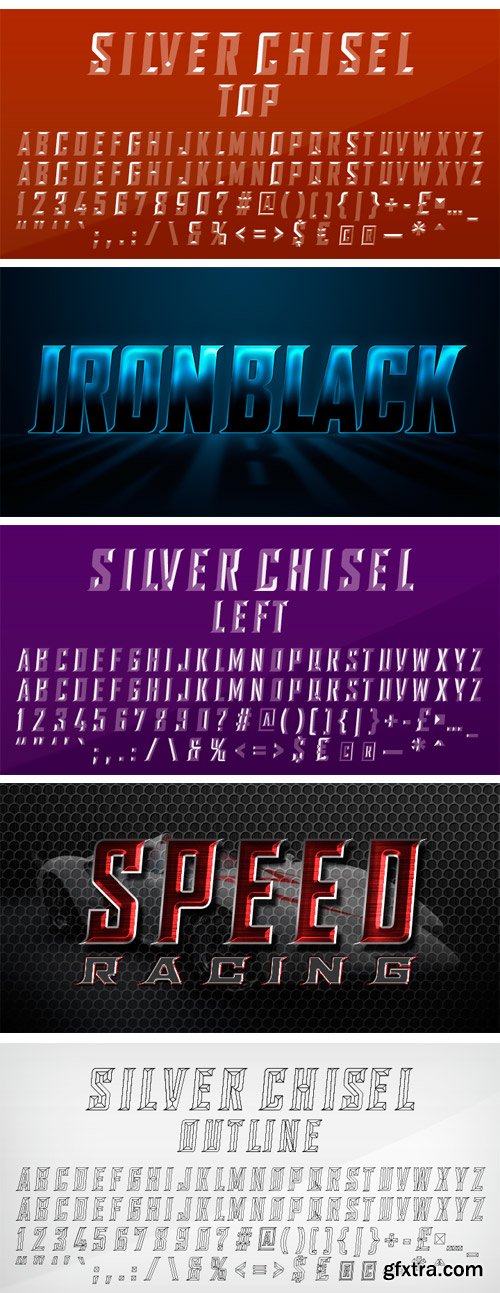 SILVER CHISEL Font Family