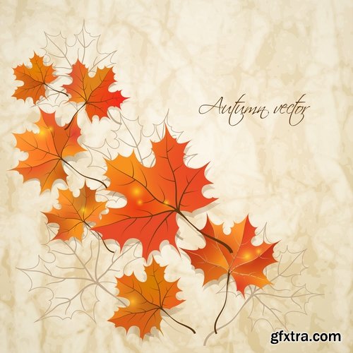 Autumn Leaf Tree Backgrounds - Poster, Flyer, Banner #3, 25xEPS Autumn Leaf Tree Backgrounds - Poster, Flyer, Banner #3, 25xEPS