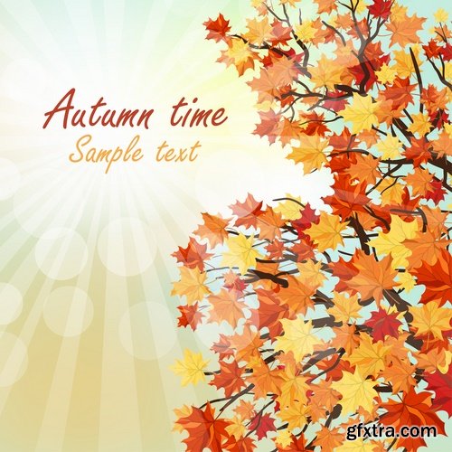 Autumn Leaf Tree Backgrounds - Poster, Flyer, Banner #3, 25xEPS Autumn Leaf Tree Backgrounds - Poster, Flyer, Banner #3, 25xEPS