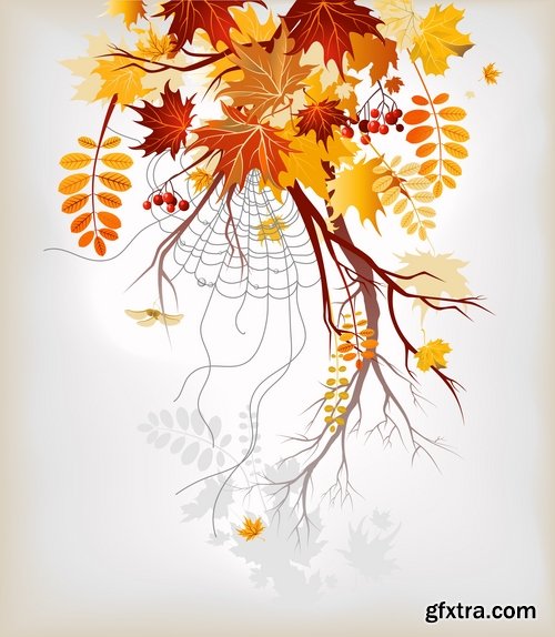 Autumn Leaf Tree Backgrounds - Poster, Flyer, Banner #2, 25xEPS Autumn Leaf Tree Backgrounds - Poster, Flyer, Banner #2, 25xEPS