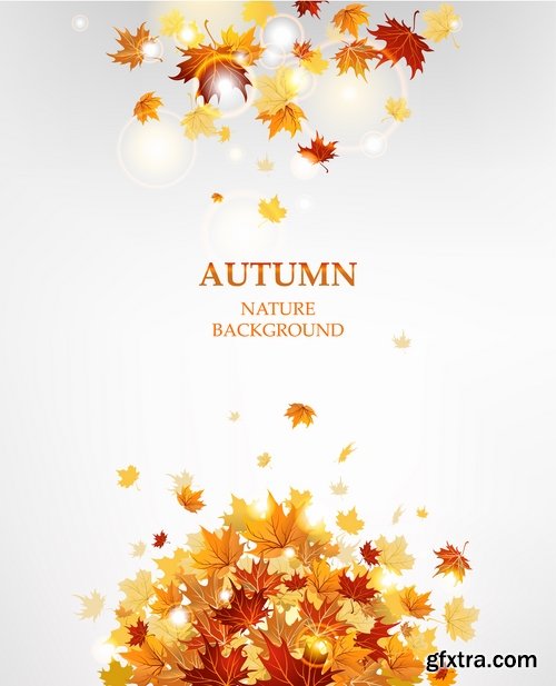 Autumn Leaf Tree Backgrounds - Poster, Flyer, Banner #2, 25xEPS Autumn Leaf Tree Backgrounds - Poster, Flyer, Banner #2, 25xEPS