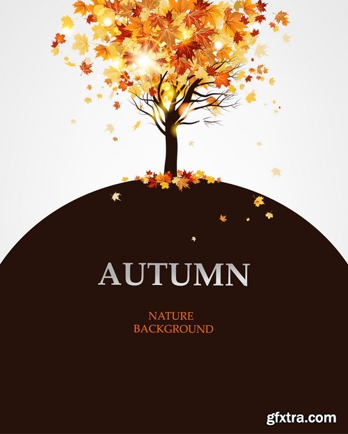 Autumn Leaf Tree Backgrounds - Poster, Flyer, Banner #2, 25xEPS Autumn Leaf Tree Backgrounds - Poster, Flyer, Banner #2, 25xEPS