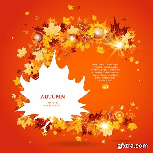 Autumn Leaf Tree Backgrounds - Poster, Flyer, Banner #2, 25xEPS Autumn Leaf Tree Backgrounds - Poster, Flyer, Banner #2, 25xEPS