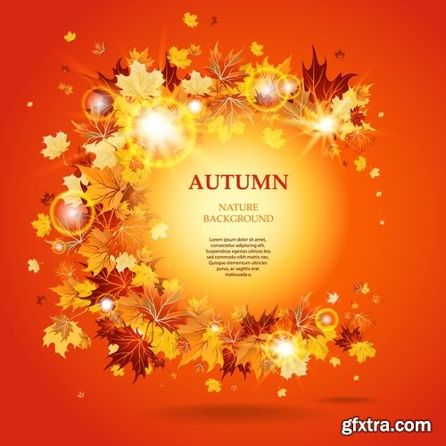 Autumn Leaf Tree Backgrounds - Poster, Flyer, Banner #2, 25xEPS Autumn Leaf Tree Backgrounds - Poster, Flyer, Banner #2, 25xEPS