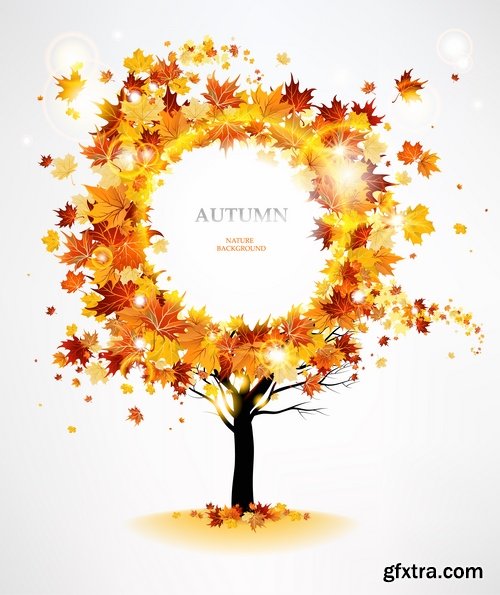 Autumn Leaf Tree Backgrounds - Poster, Flyer, Banner #2, 25xEPS Autumn Leaf Tree Backgrounds - Poster, Flyer, Banner #2, 25xEPS