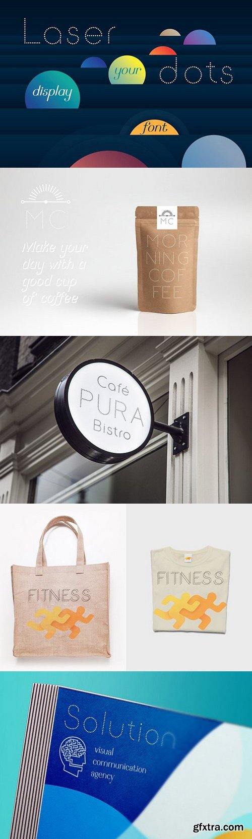 CM - Laser Dots Display Font 1710681