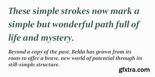 Belda Font Family, Historic Influence 54 OTF & TTF