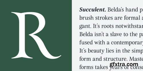 Belda Font Family, Historic Influence 54 OTF & TTF