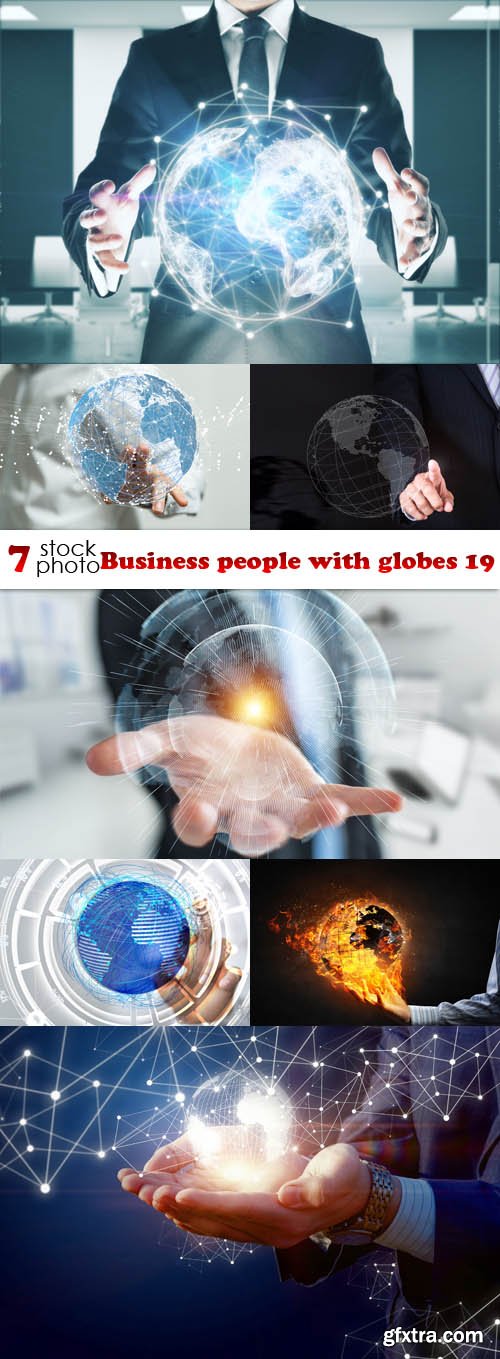 Photos - Business people with globes 19